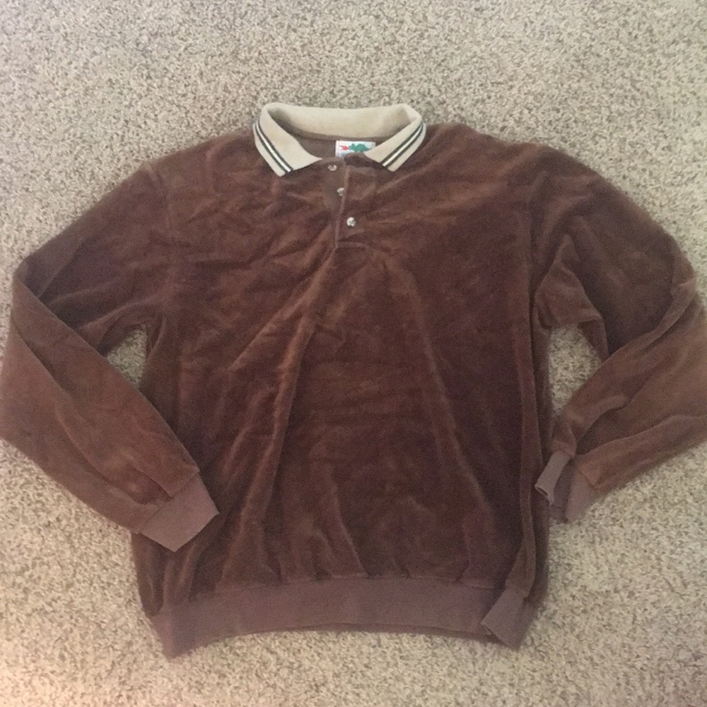 Brown sears oversized shirt🦧🦋🧸